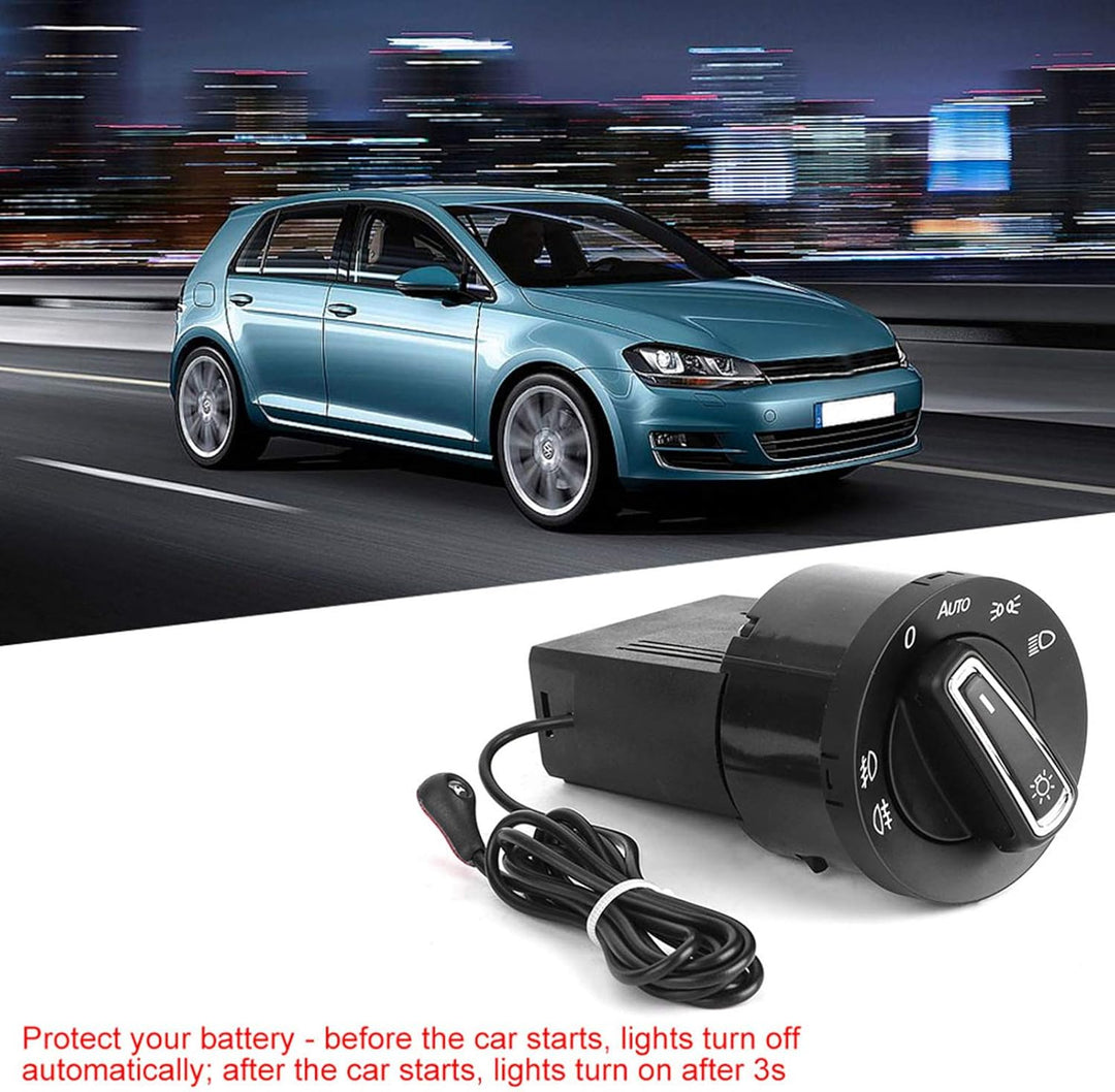 Scheinwerfer Schalter Sensor Qiilu Auto Scheinwerferlampe Steuerschalter Lichtsensor-Modul für Golf