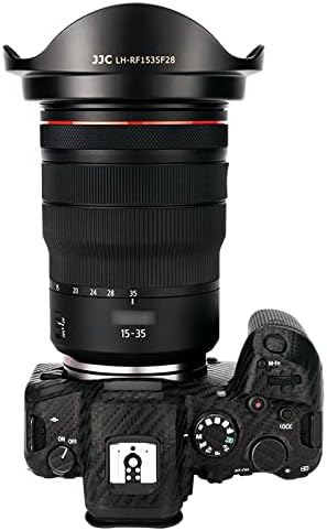 JJC Gegenlichtblende für Canon RF 15-35 mm f/2.8L is USM Objektiv auf Canon EOS R R3 R5 R6 RP Ra C70