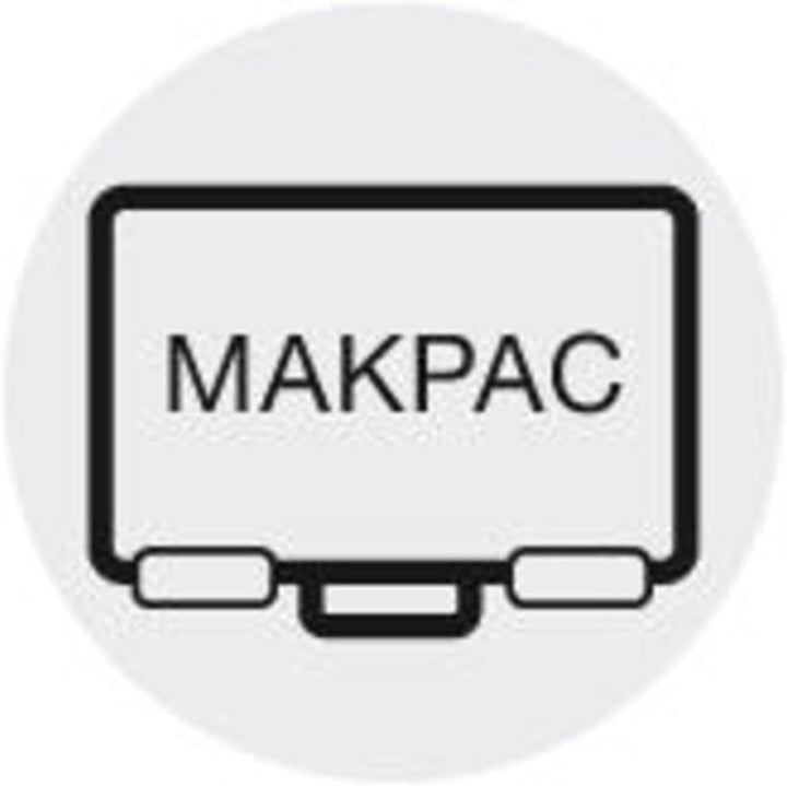 Makita DBO180Y1J Exzenterschleifer 18 V / System Kit mit 1 Akku im Makpac, 13 x 210 mm 13 x 210 mm o