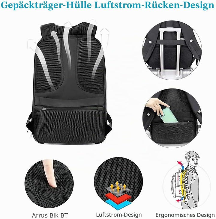Gelrova LED Rucksack mit App-Steuerung, Dynamische LED Display, Laptop-Rucksack, Leicht &amp; Langlebig,