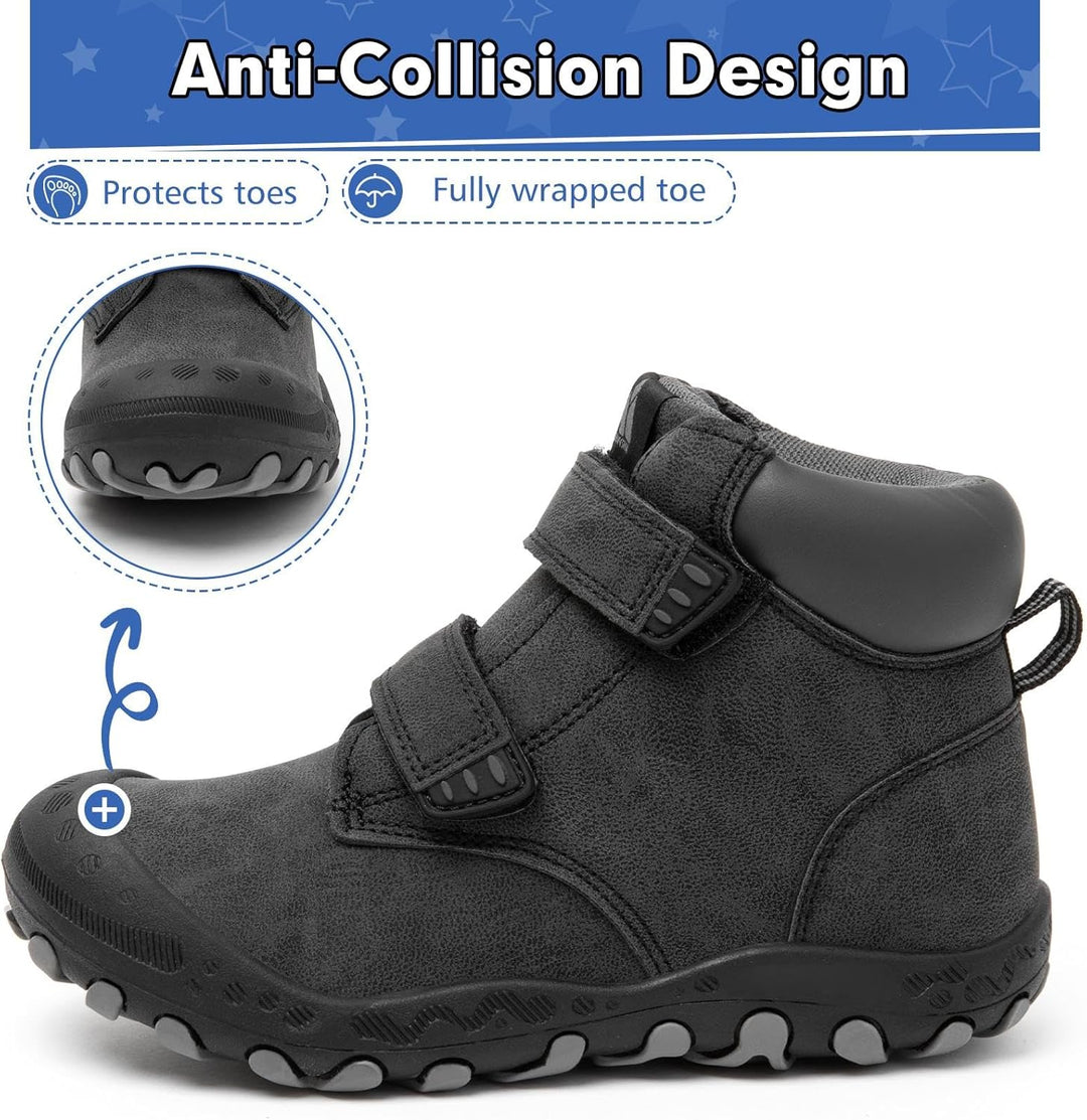 Mishansha Wanderschuhe Jungen Trekkingschuhe Mädchen rutschfest Outdoor Kinder Wanderstiefel 24-38 2