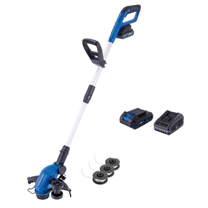 Scheppach Akku-Rasentrimmer C-LT300-X 20V Kantenschneider | Schnittbreite 300mm | Fadenlänge 3m | Hö