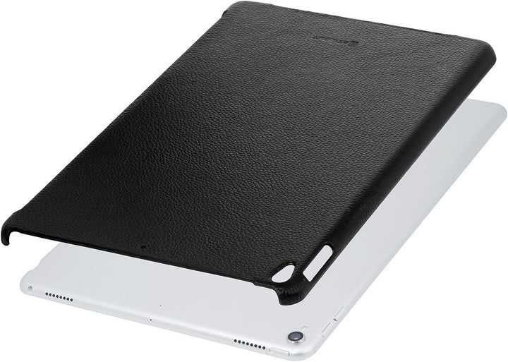 StilGut Leder-Cover kompatibel mit Apple iPad Pro 10.5" 2017 mit Keyboard Connector, Schwarz, Schwar