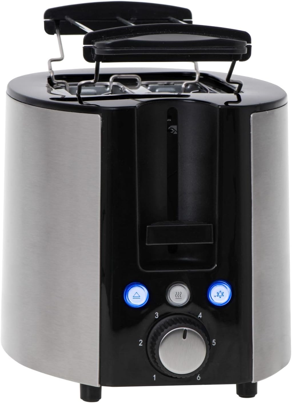 CAMRY CR 3215 Edelstahl Toaster 2 Scheiben, 850 W, mit Funktionen: Aufwärmen, Abbrechen, Auftauen, e