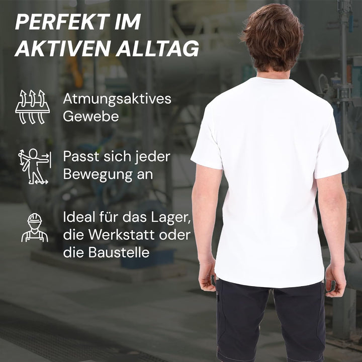 PUMA Workwear Advanced Kollektion - T-Shirts für Herren - Brusttasche und Utility Fach an der Schult