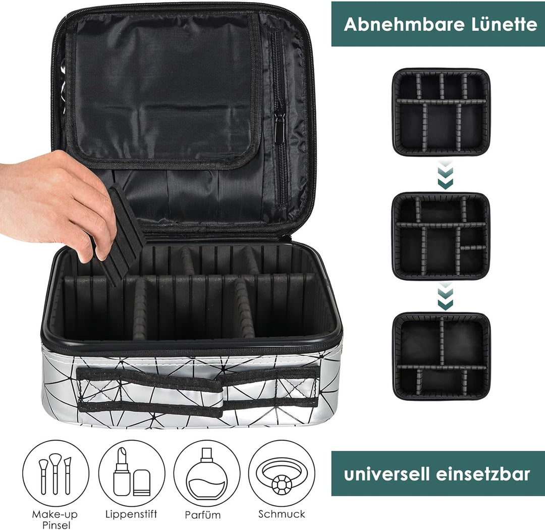 TANTOMI Kosmetiktasche Damen Portable Kosmetikkoffer Damen, Professionelle Make up Tasche Schminktas