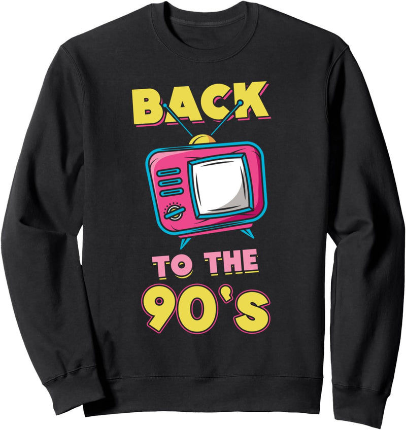 90er Jahre Outfit Back to the 90s Retro Röhrenfernseher Sweatshirt