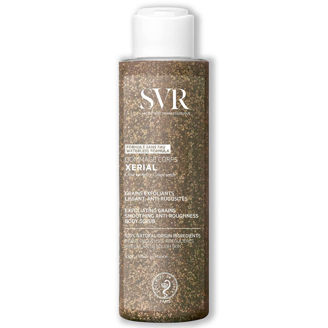 SVR - Xerial Körperpeeling – Peeling, glättend, gegen Ugosität, eingewachsene Haare – für trockene b