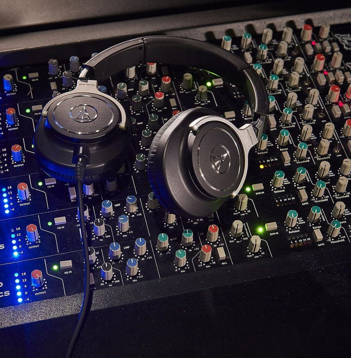 Audio-Technica M70x Professioneller Monitorkopfhörer Schwarz Einzelbett, Einzelbett