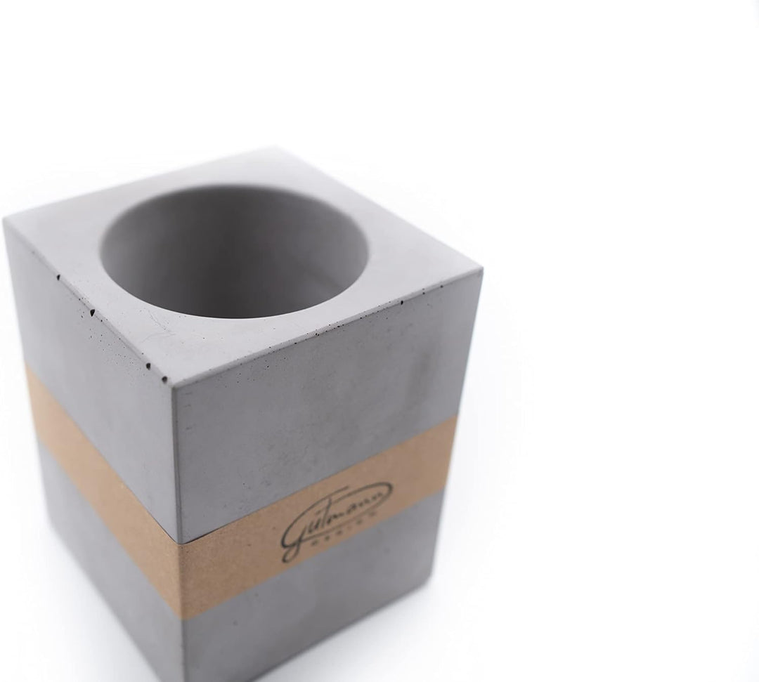 GUTMANN - DESIGN WC Bürstengarnitur aus Beton und Eichenholz WC Bürste WC Bürstenhalter handgemacht