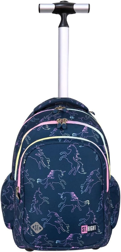 St.Right Sky Unicorn Rucksack Trolley Schule Elementare Medium Mädchen Damen Gross