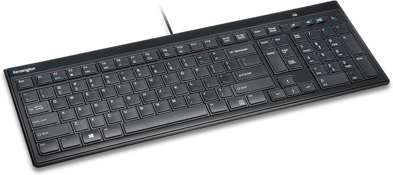 Kensington Advance Fit™ Flache Full-Size Tastatur (DE), QWERTZ_Version, kabelgenbunden 1,9m, ideal f