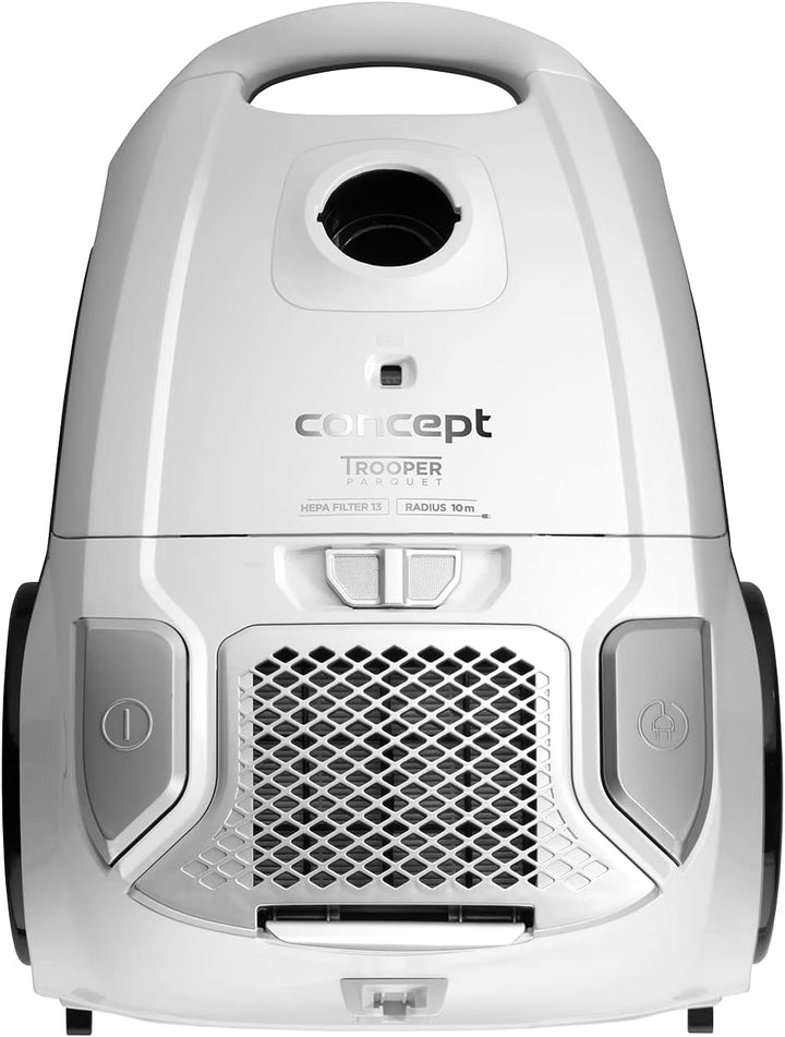 CONCEPT Hausgeräte VP8090 BEUTELSTAUBSAUGER 700 W Trooper Weiss
