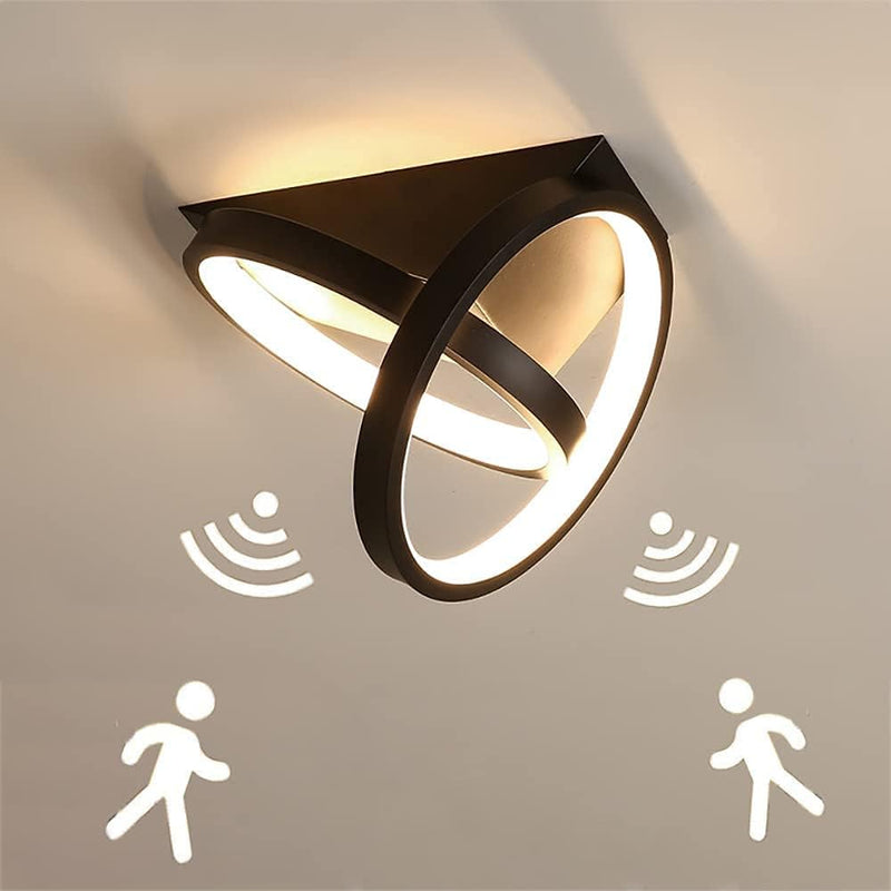 26W LED Deckenlampe mit Bewegungsmelder Innen Sensorlampe Moderne Deckenleuchte mit Sensor für Flur