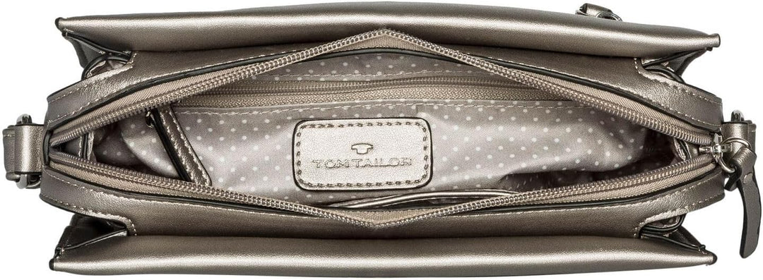 TOM TAILOR bags MARINA Damen Umhängetasche S, 23x9x15 Old Silver, Old Silver