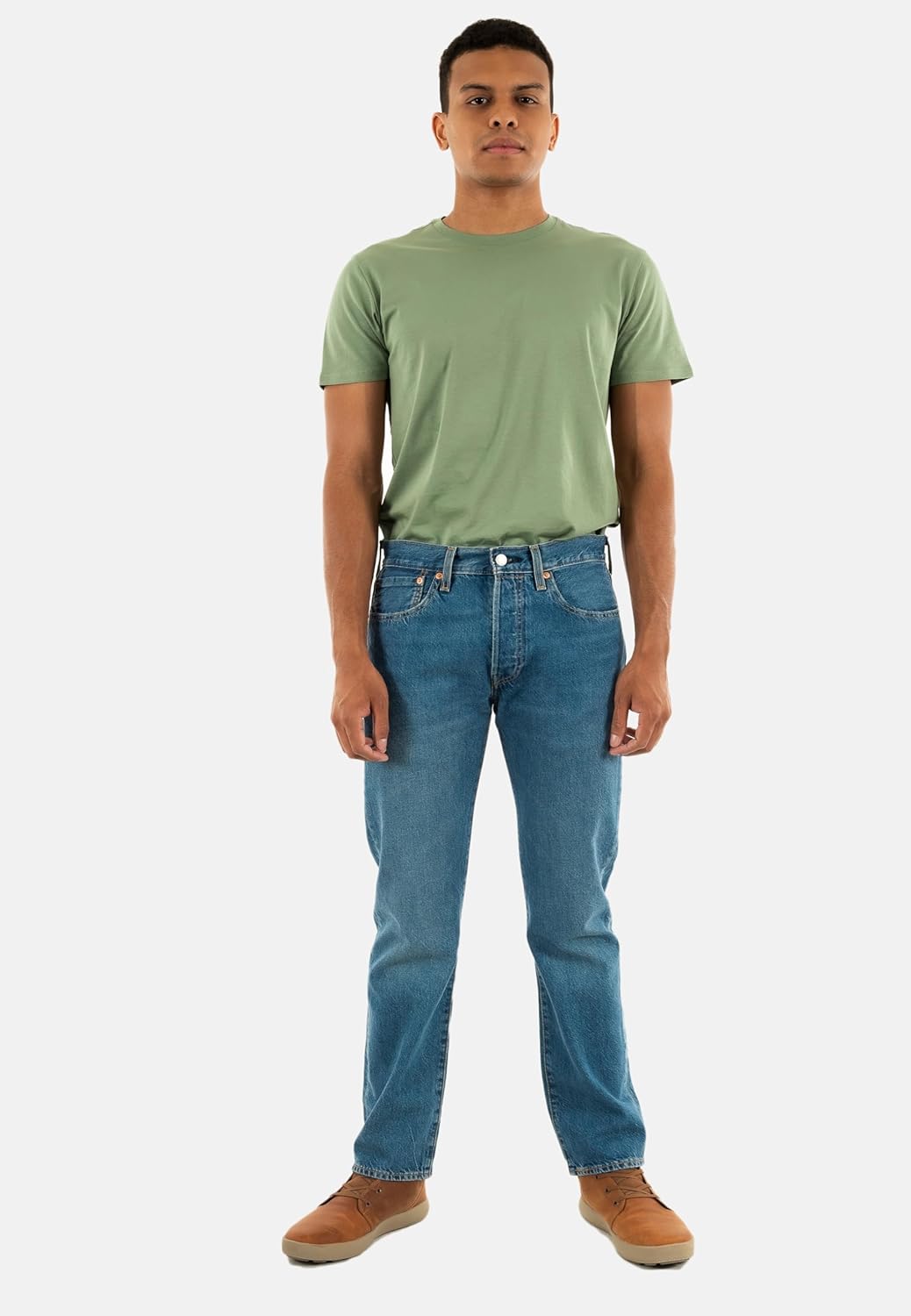 Levi's Herren 501 Original Fit Jeans 28W / 32L Window Pane Ltwt, 28W / 32L Window Pane Ltwt