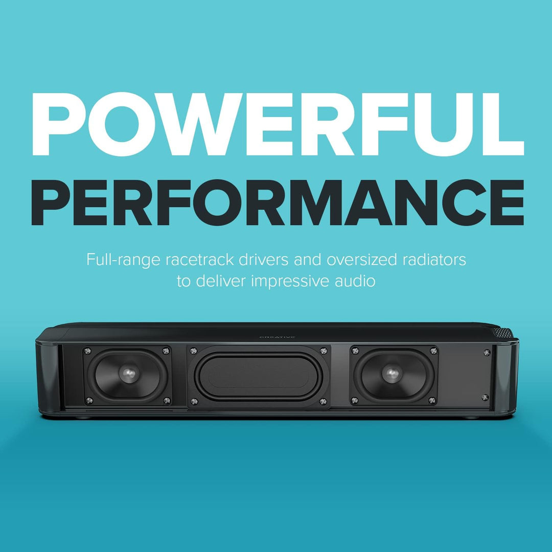 CREATIVE Stage SE Under-Monitor Soundbar mit USB Digital Audio und Bluetooth 5.3, Clear Dialog und S