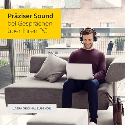 Jabra Link 370 USB A Bluetooth Adapter MS – für Jabra Headsets – 30 Meter Funkreichweite – Optimiert