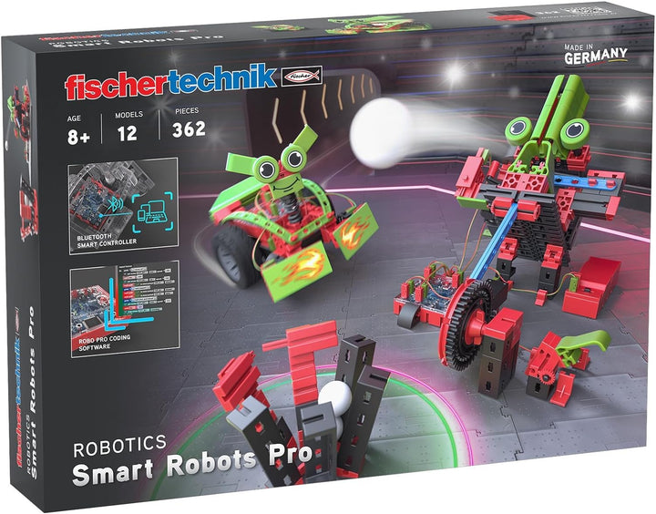 fischertechnik 569021 ROBOTICS Smart Robots Pro, Robotikbausatz ab 8 Jahre mit 12 Modellen, zum Baue
