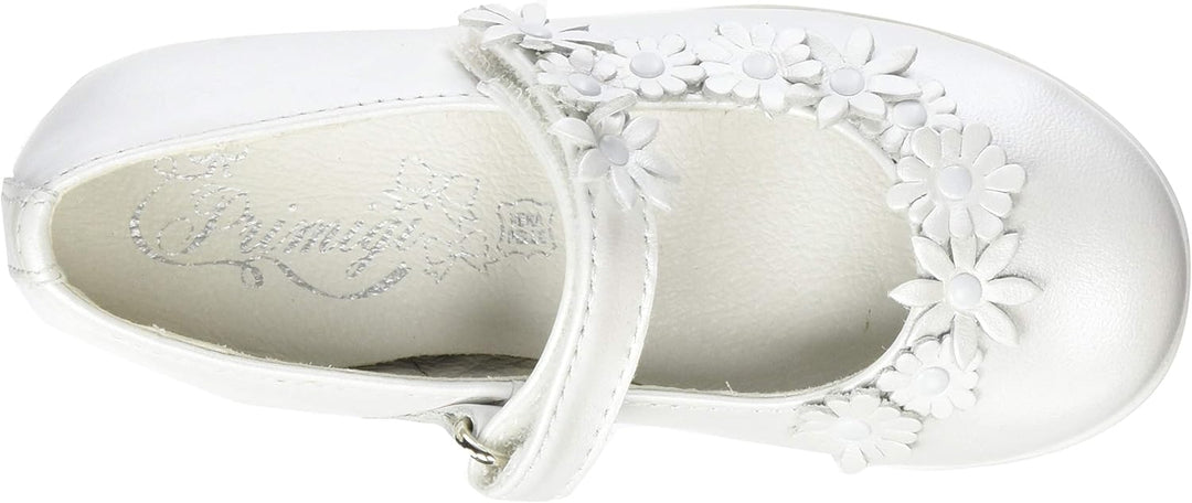 PRIMIGI Mädchen Ballerina Bambina Mary Jane Halbschuhe, 33 EU Wei&#xDF; Bianco 5437000