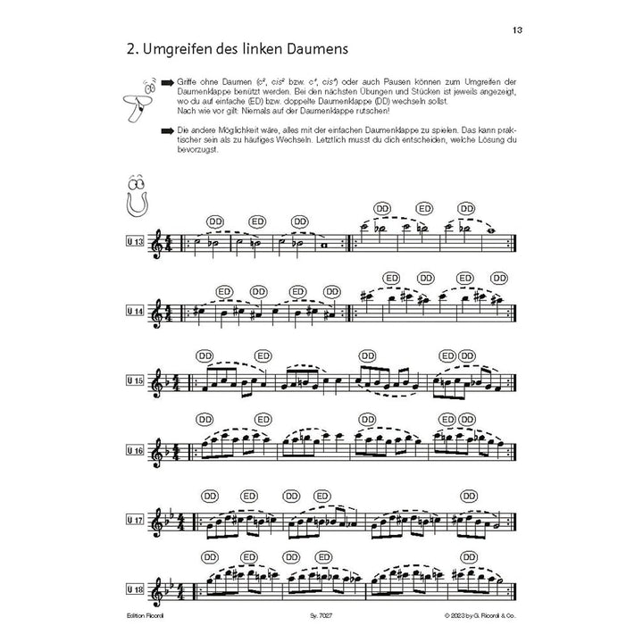 Flöte spielen Spielbuch C Querflöte Notenbuch mit Klavierbegleitung und Online Audio | Weinzierl Wäc
