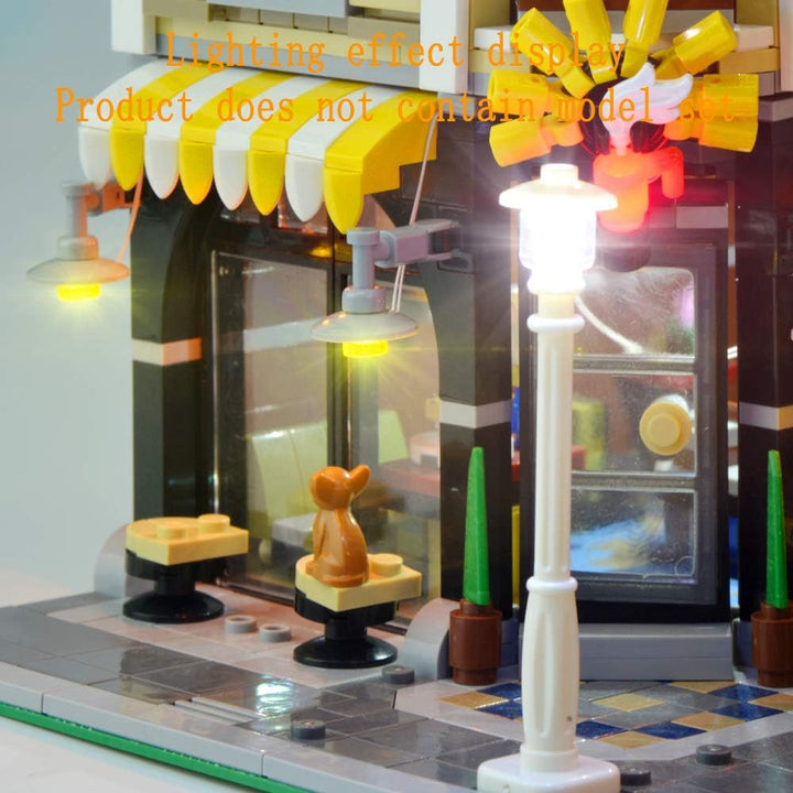GEAMENT Verbesserte Version LED-Licht-Set für Stadtleben (Creator Expert Assembly Square) - Kompatib