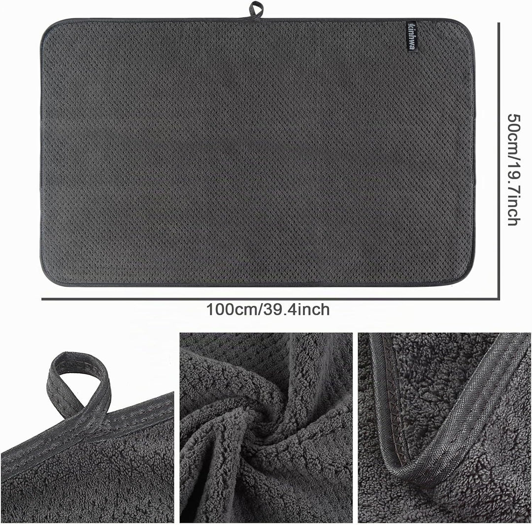 KinHwa 2er Pack Handtuch Haare, Mikrofaser Handtuch Haare, Flauschige Mikrofaser Handtücher, Microfa