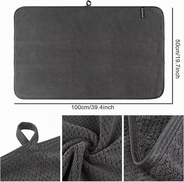 KinHwa 2er Pack Handtuch Haare, Mikrofaser Handtuch Haare, Flauschige Mikrofaser Handtücher, Microfa