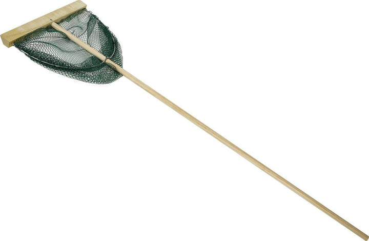 Garnelennetz XL - 40cm Breit - Holzstiel 130cm lang - Grabenetz - Fischernetz 2 Stuck, 2 Stuck