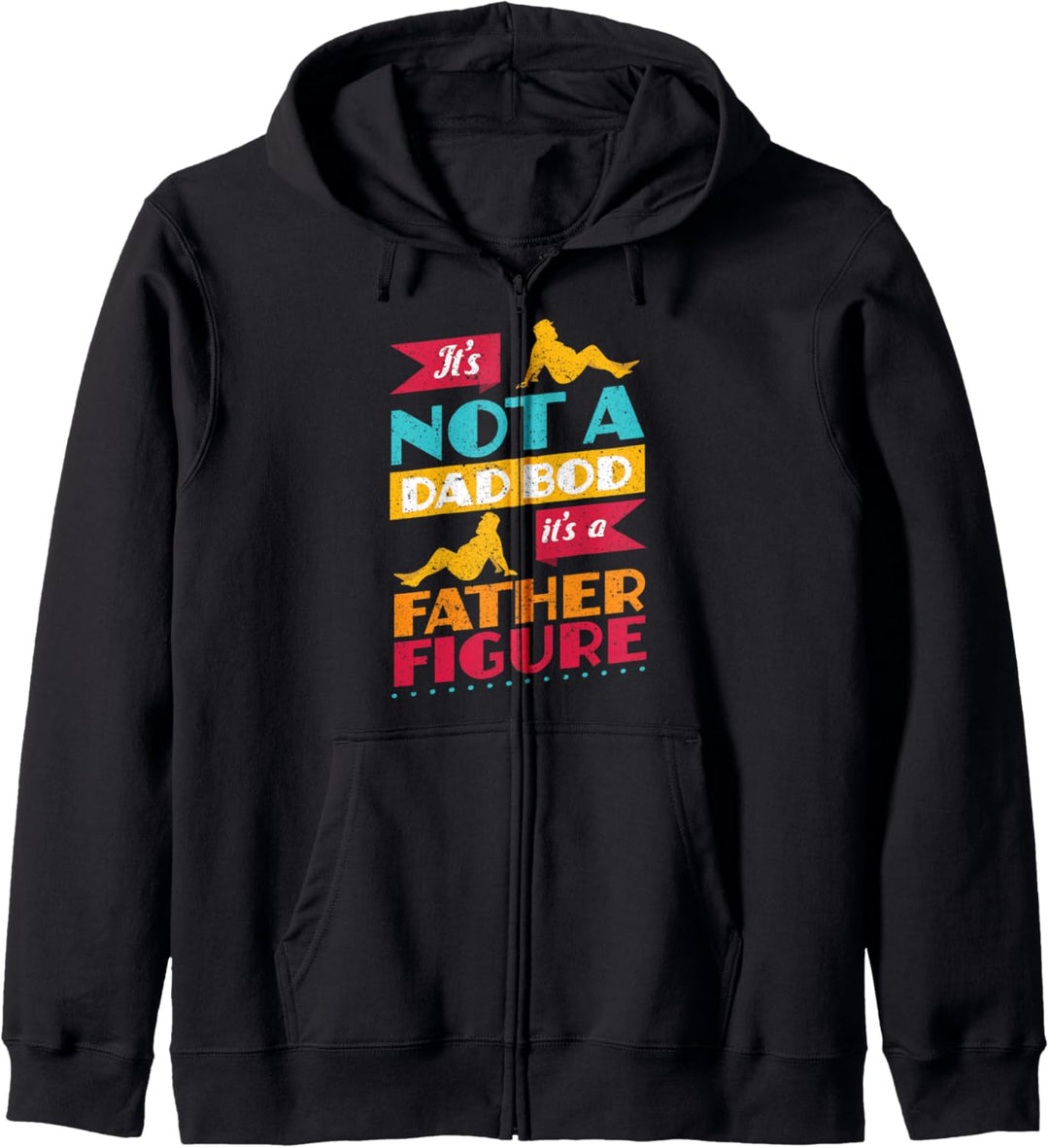 Alles Gute zum Vatertag 2021 Nicht ein Papa Bod lustig Retro Kapuzenjacke