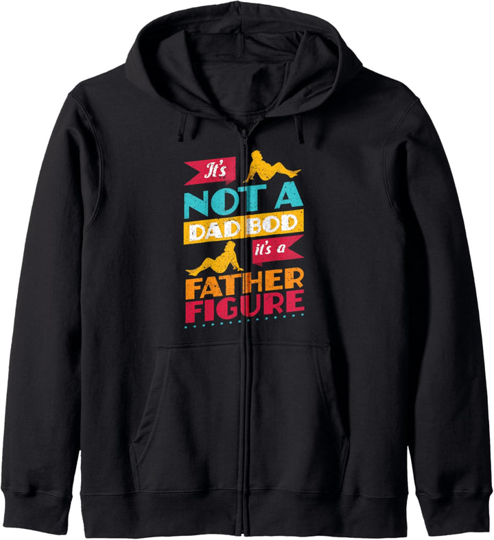 Alles Gute zum Vatertag 2021 Nicht ein Papa Bod lustig Retro Kapuzenjacke