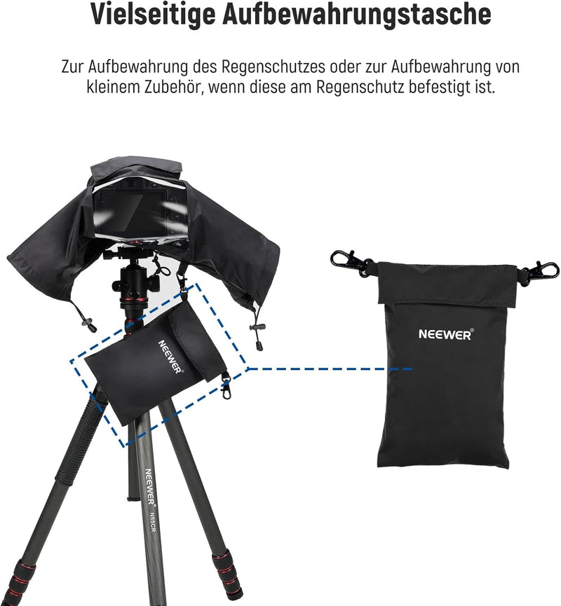 NEEWER Kamera Regenschutz, klein, strapazierfähiges Nylon, kompatibel mit Sony A7 A9 Canon 7D 5D Nik