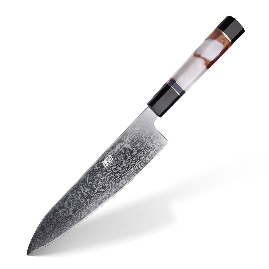 FINDKING 8-Zoll-Japanisches Kochmesser, Professionelles Gyuto-Küchenmesser, Scharf, Robust & Elegant