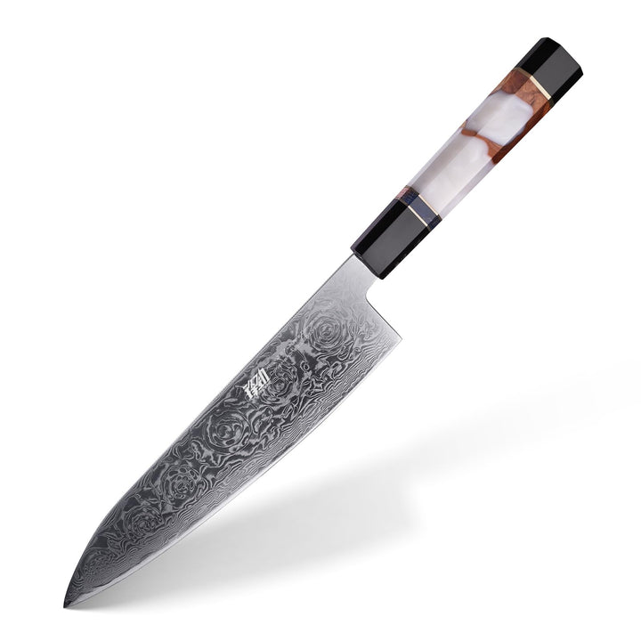 FINDKING 8-Zoll-Japanisches Kochmesser, Professionelles Gyuto-Küchenmesser, Scharf, Robust & Elegant