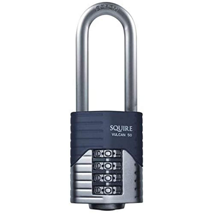 SQUIRE 40/2.5 Vulcan Combi 40/2.5 Hochsicheres Vorhangschloss, blau, 40 mm 40 mm Langer Bügel., 40 m