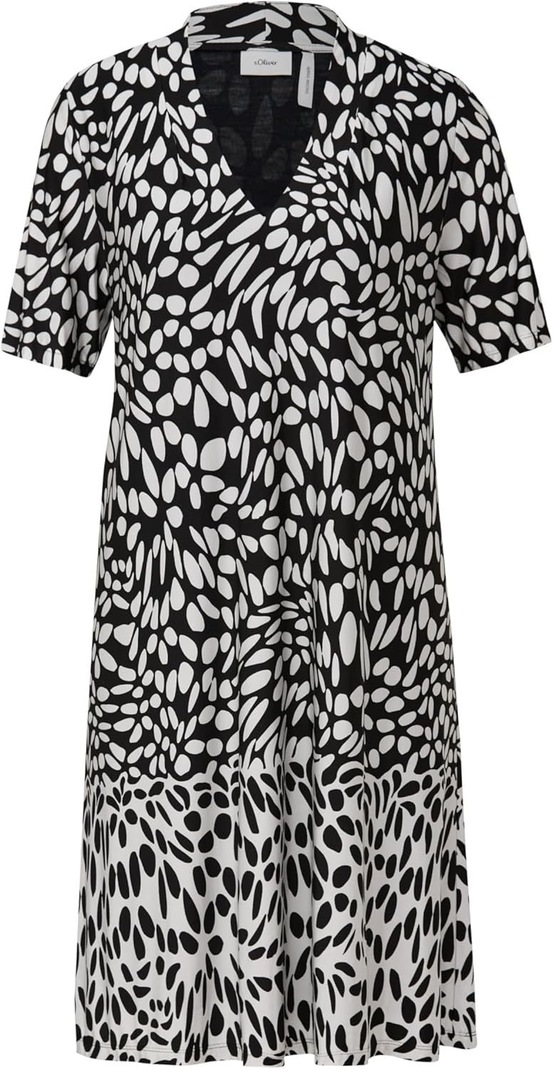 s.Oliver BLACK LABEL Damen Kleid kurz 48 Schwarz 99f0, 48 Schwarz 99f0