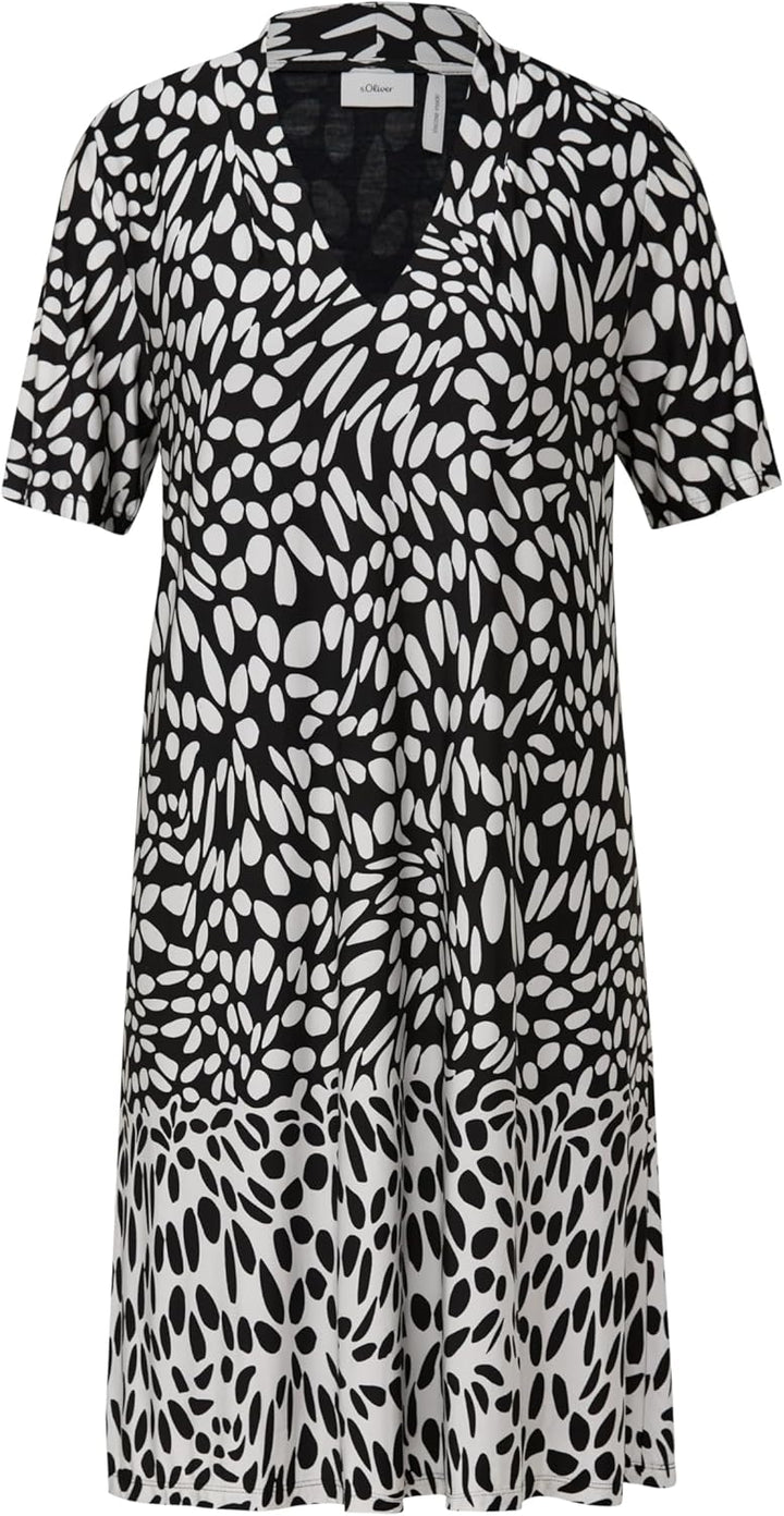 s.Oliver BLACK LABEL Damen Kleid kurz 48 Schwarz 99f0, 48 Schwarz 99f0