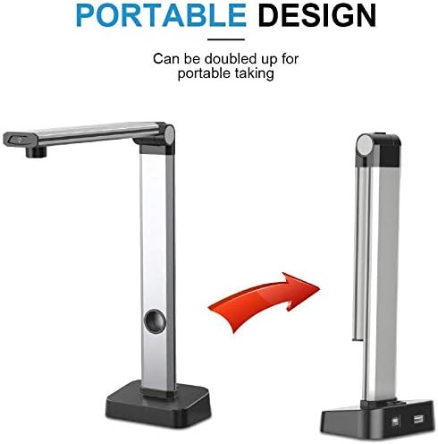 JOYUSING 14MP Buchscanner, Tragbarer High Definition Dokumentenscanner for A3, Mehrsprachige OCR, Ko