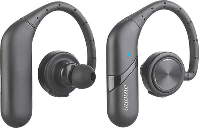 auvisio Ohrhörer, Bluetooth: True Wireless In-Ear-Headset, Ohrbügel, Bluetooth 5, 15 Std. Spielzeit
