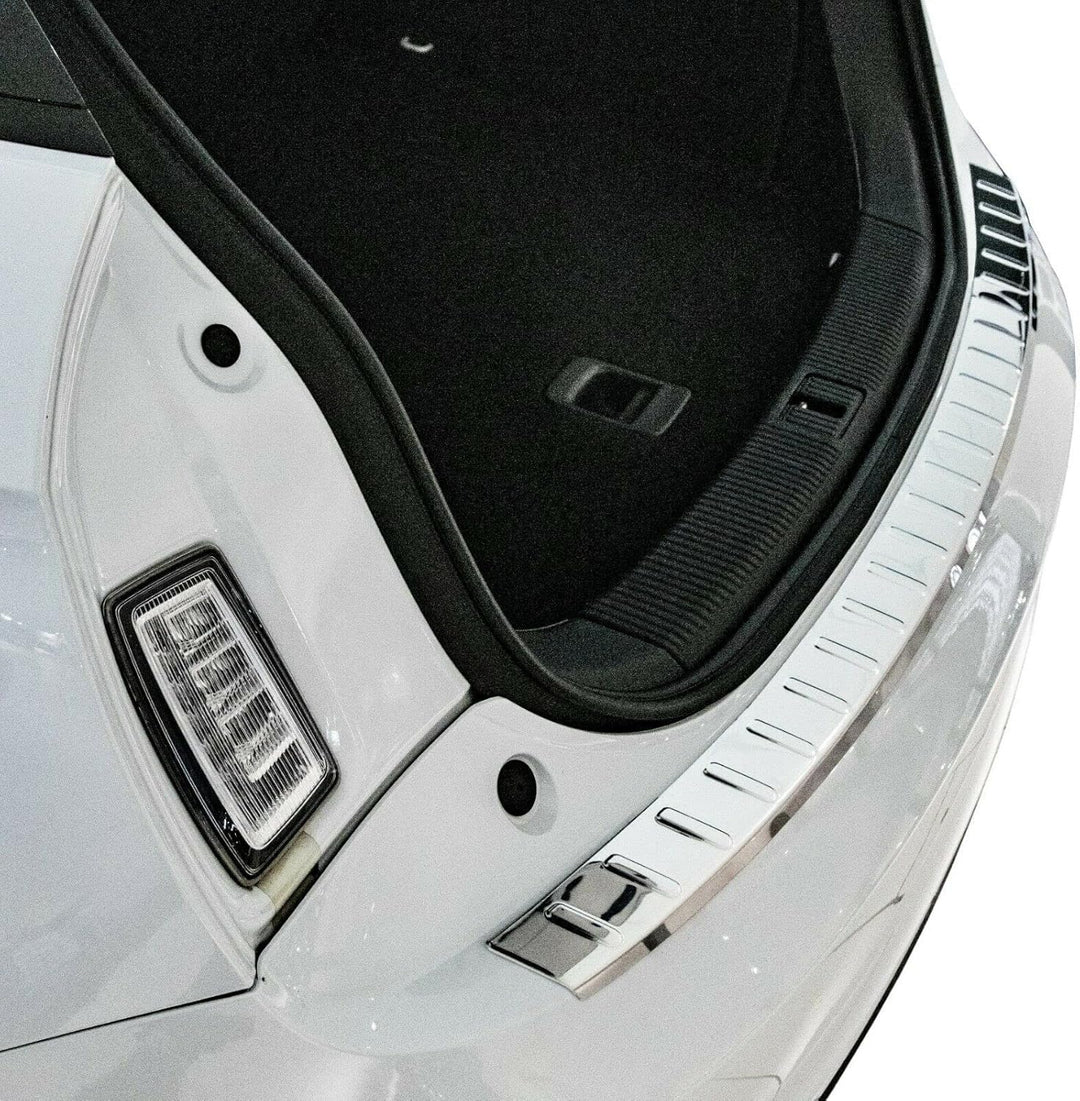 Ladekantenschutz Edelstahl Chrom kompatibel für AUDI A1, TYP 8X | 2010-2018 | mit ABKANTUNG | premiu