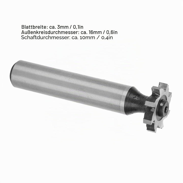 T-Schlitz-Fräser, halbrund HSS-Schnellarbeitsstahl mit geradem Schaft, CNC-Fräser für präzise Metall
