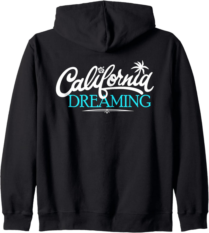 California Surf Beach Vacation Coast Strände Sunshine Cali Kapuzenjacke