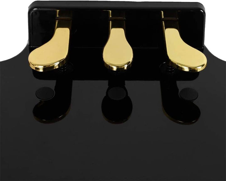 RANZIX Klavier Pedal Extender Bank für Kinder Höhenverstellbar mit 3 Pedale Kinder Klavier Lehren Hi