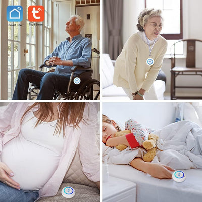 SINGCALL Tuya WiFi Smart SOS-Notrufknopf für Senioren, Kinder, Persönlicher Alarm für ältere Patient