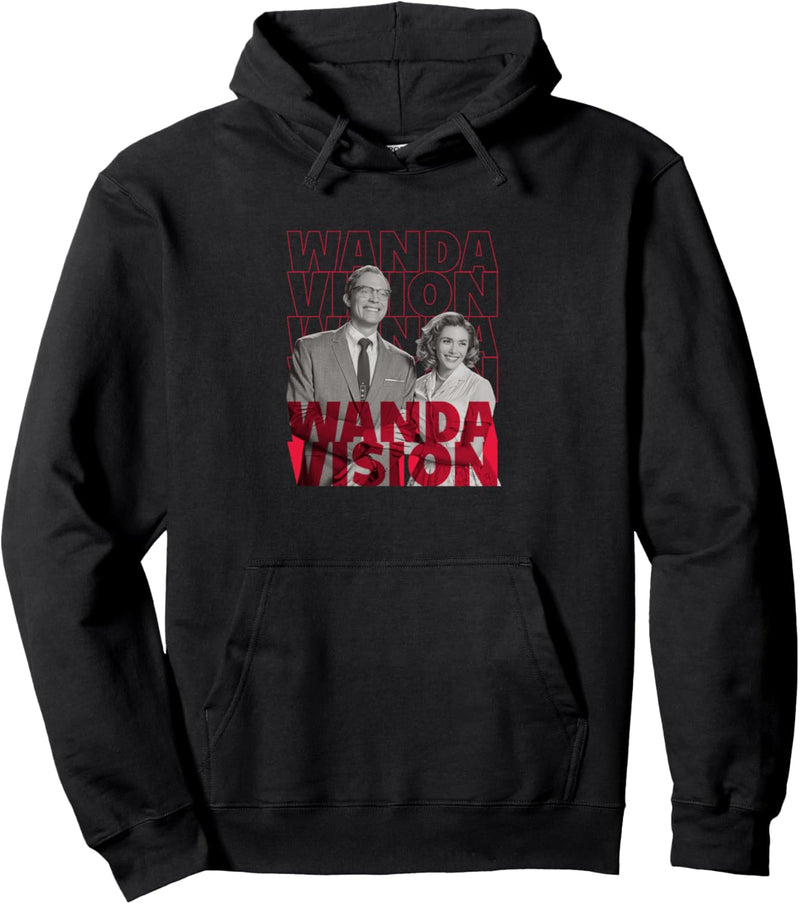 Marvel WandaVision Wanda & Vision Text Stack Pullover Hoodie