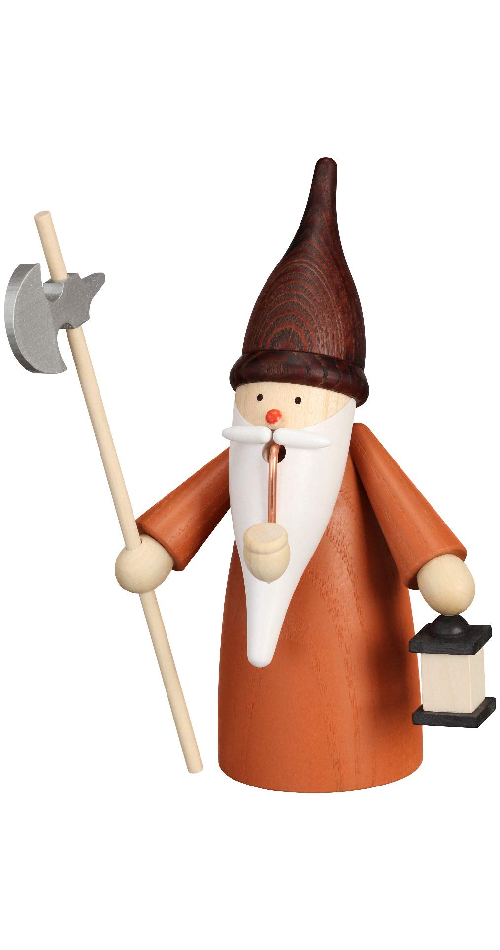 Seiffener Volkskunst | Räuchermännchen Erzgebirge Wichtel | 16 cm | erzgebirgische Holzkunst Weihnac