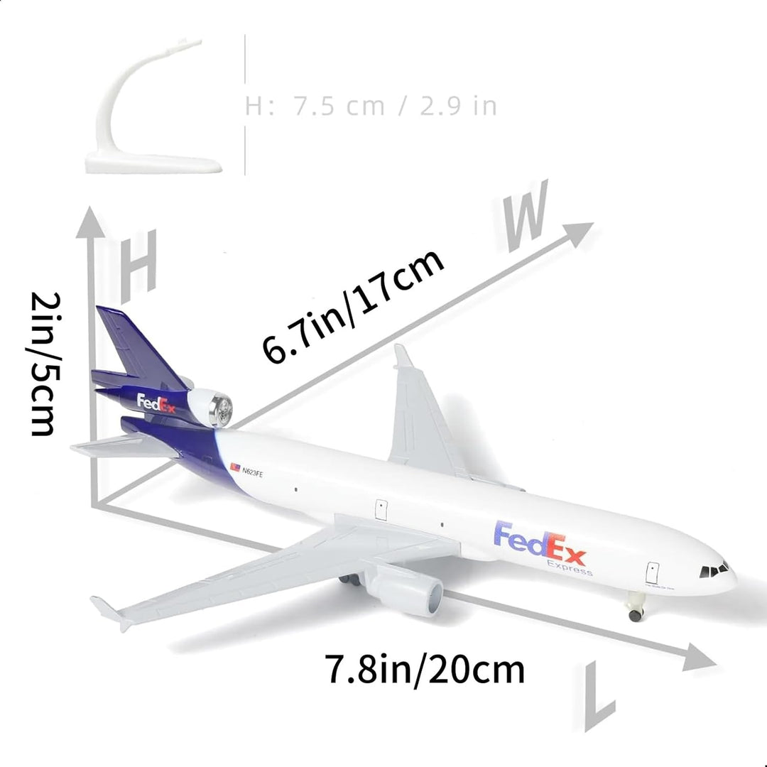 TECKEEN Alloy MD-11 Airlines Aircraft 1:400 Simulation Science Exhibition Model Display Model