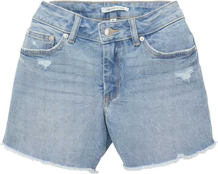 TOM TAILOR Denim Damen jeans shorts XXL 10122 - Destroyed Light Stone Blue Denim, XXL 10122 - Destro