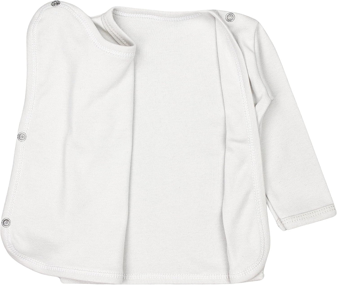 TupTam Unisex Baby Wickelshirt Langarm 5er Pack, 50 Hellbeige Wei&#xDF; Dunkelgr&#xFC;n Jeans Dunkel