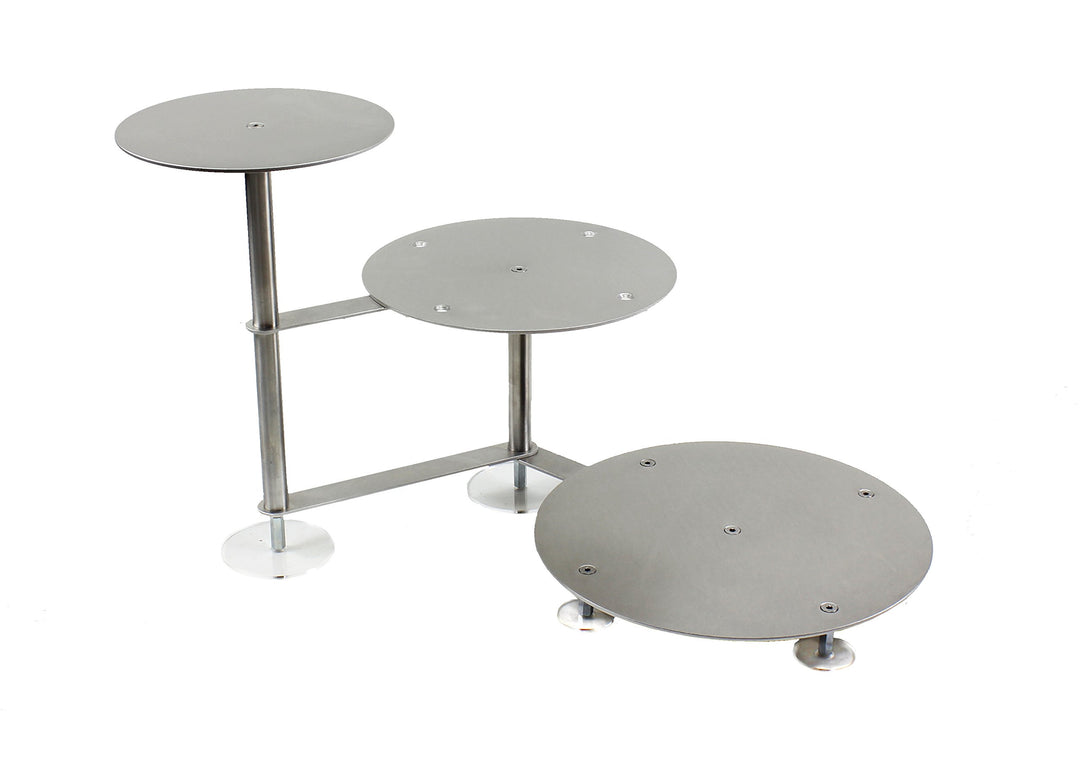 Tortenständer Rund Tortenetagere Aluminium Treppe Ø 25 30 35cm Etagere Hochzeit 3 Etagen, Ø 25 30 35